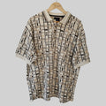 Greg Norman 90's Print Golf Polo Shirt - Large