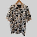 Greg Norman 90's Print Golf Polo Shirt - Large