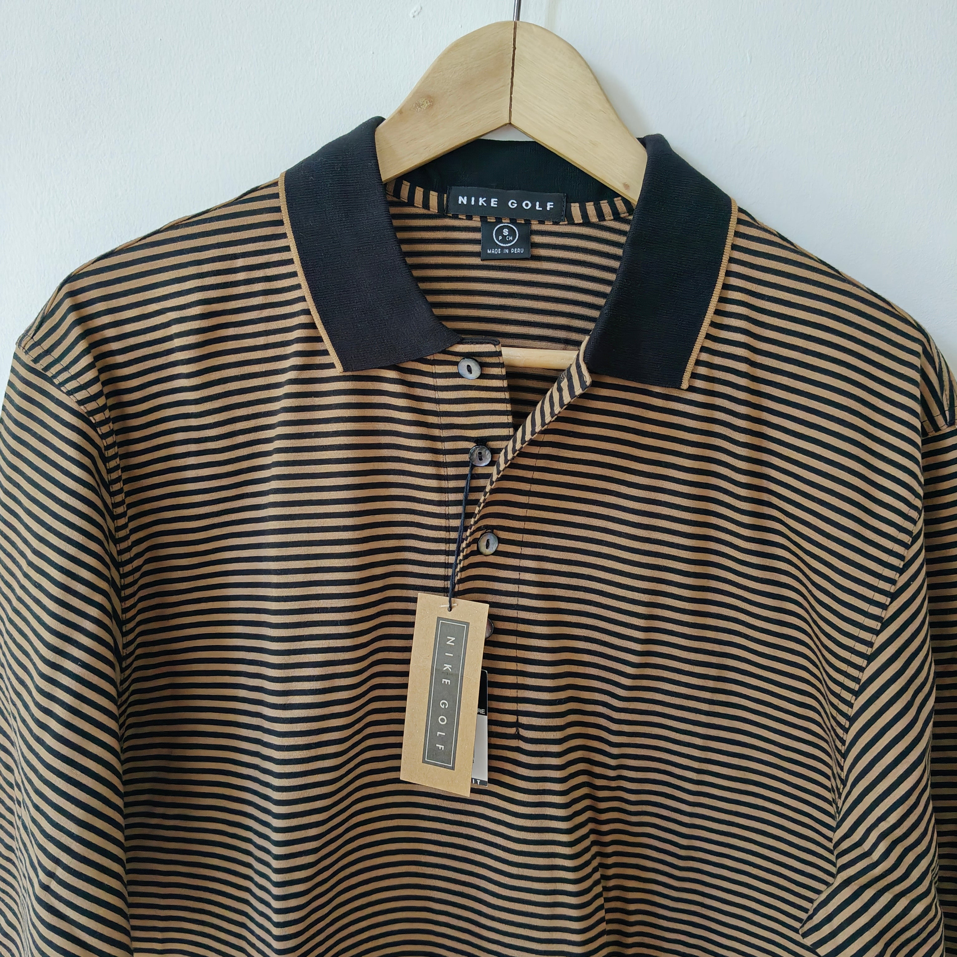 Nike 90's Print Golf Polo Shirt - Small