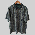 Greg Norman 90's Print Golf Polo Shirt - Large