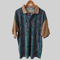 Greg Norman 90's Print Golf Polo Shirt - X-Large
