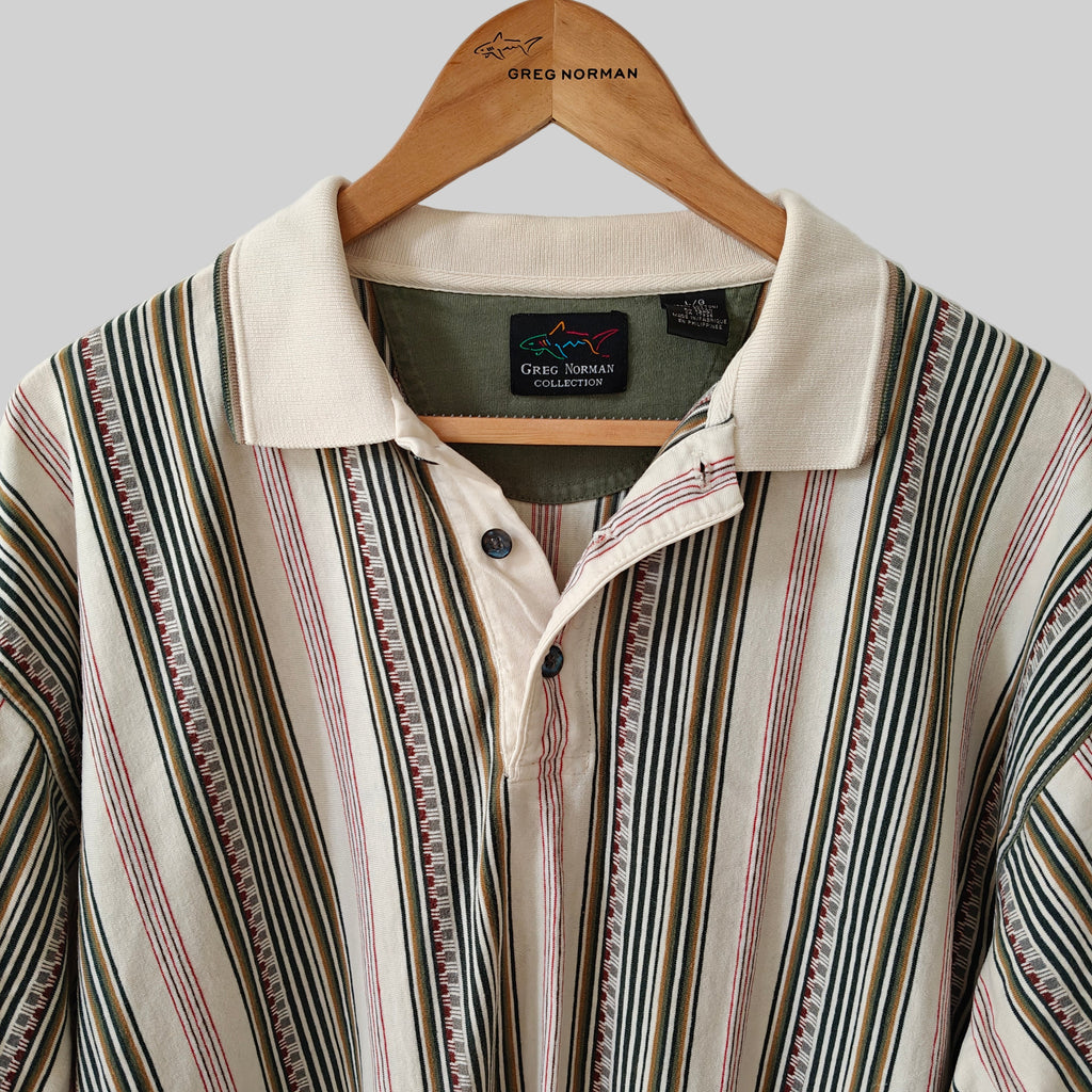 Greg Norman 90's Golf Polo Shirt - Large