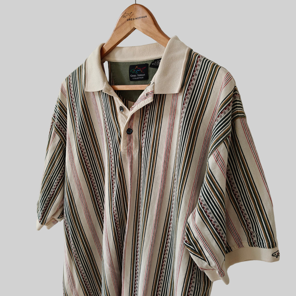Greg Norman 90's Golf Polo Shirt - Large