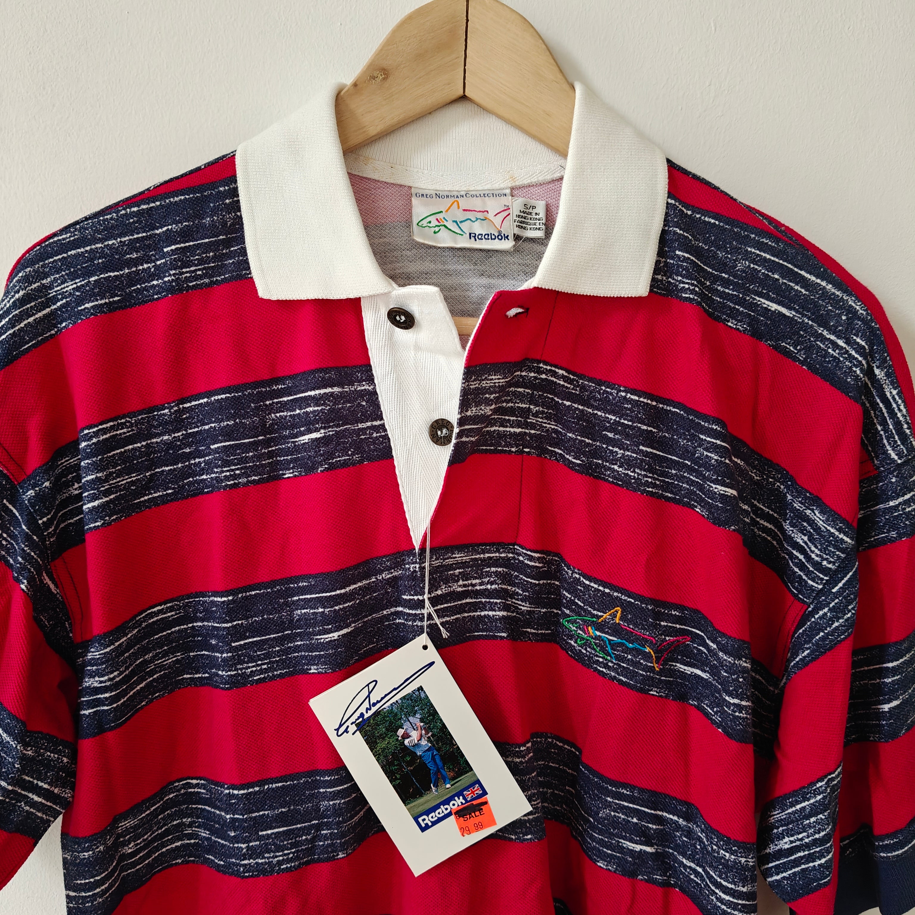 Greg Norman 90's Golf Polo Shirt - Small