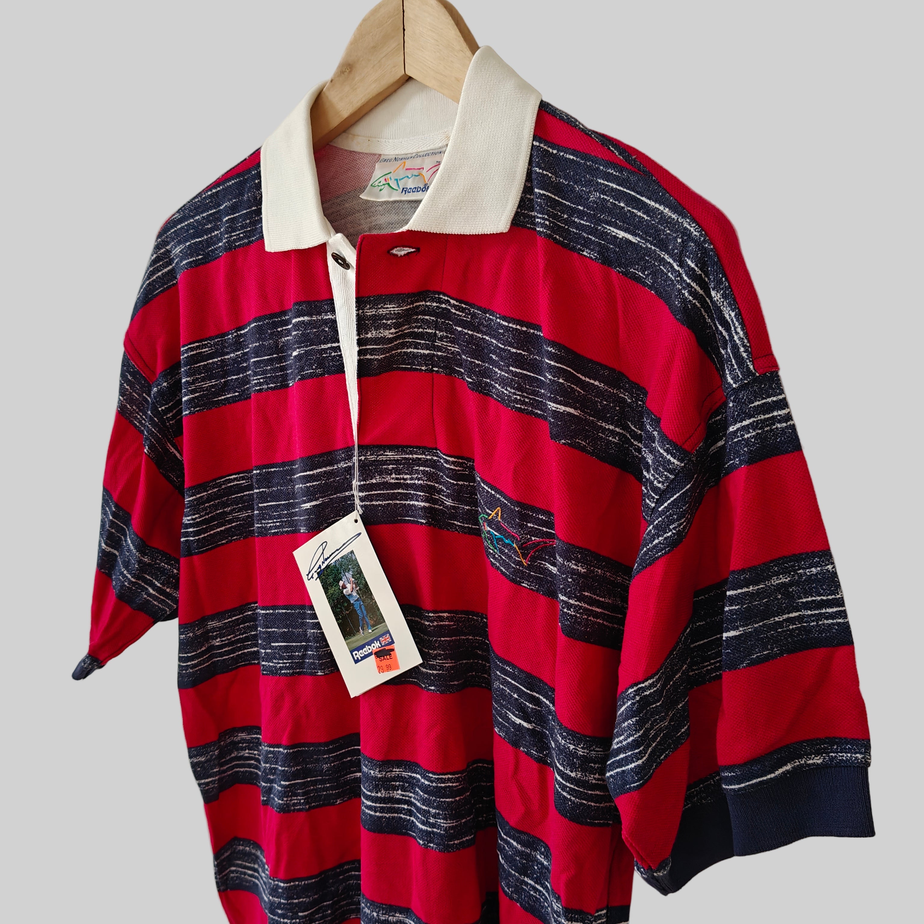 Greg Norman 90's Golf Polo Shirt - Small