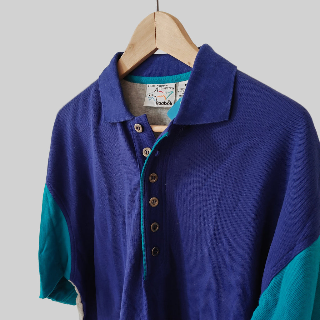 Greg Norman 90's Golf Polo Shirt - Medium
