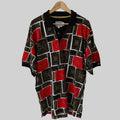 Reebok Golf 90s Print Polo Shirt - Large