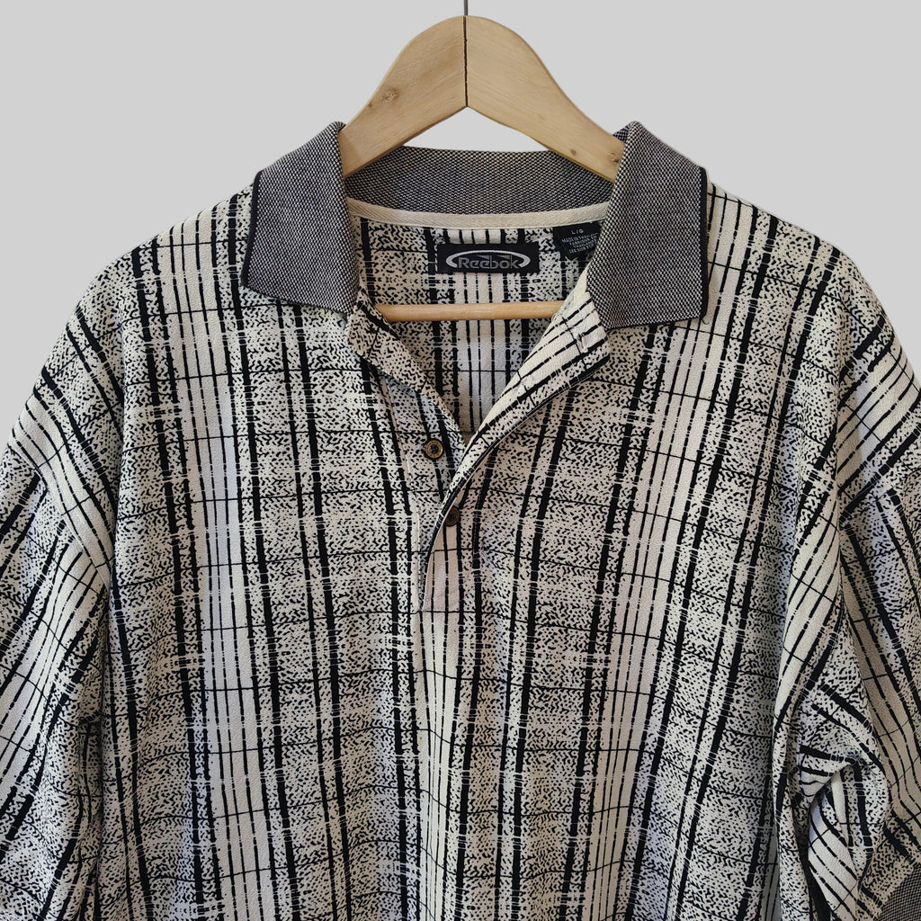 Reebok Golf 90s Print Polo Shirt - Large
