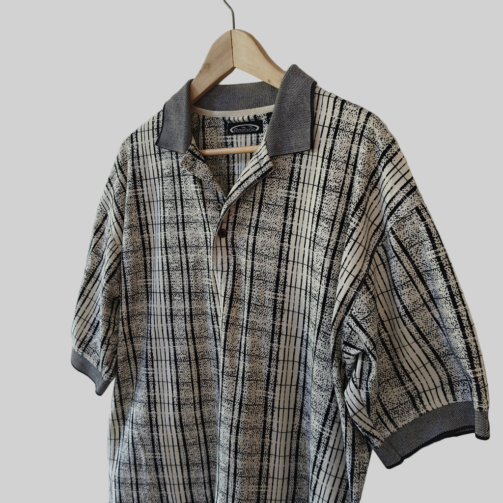 Reebok Golf 90s Print Polo Shirt - Large