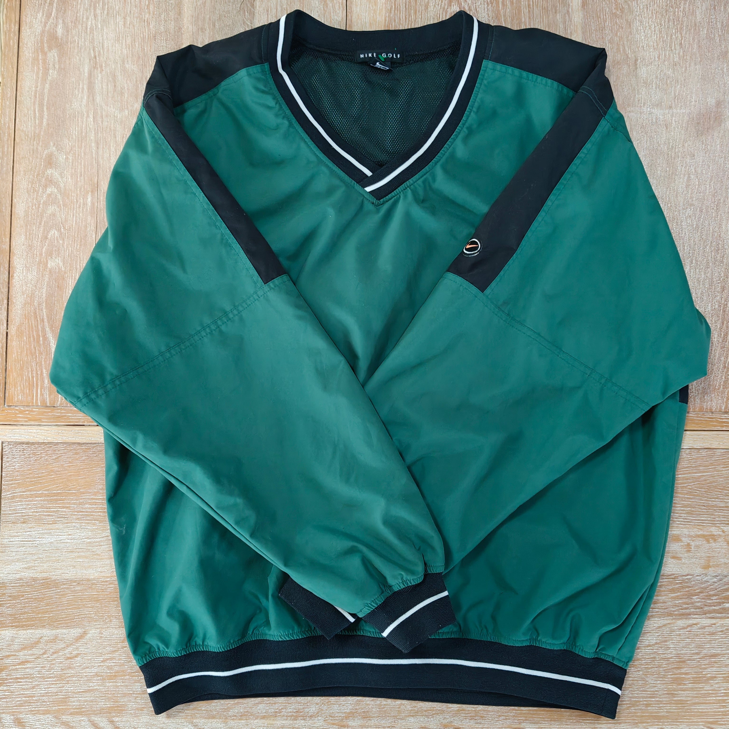 Nike Golf 90s Green Windbreaker - X-Large