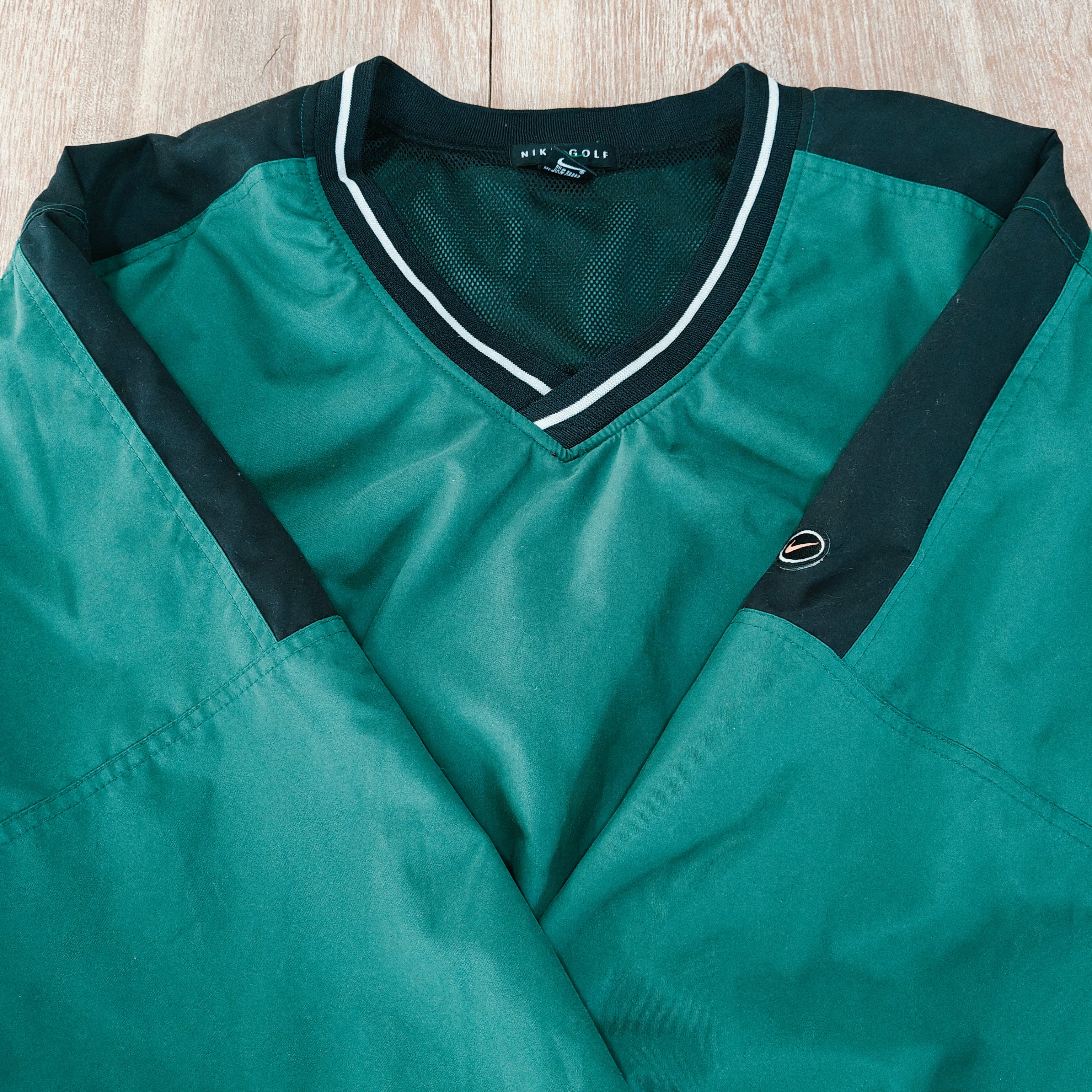 Nike Golf 90s Green Windbreaker - X-Large