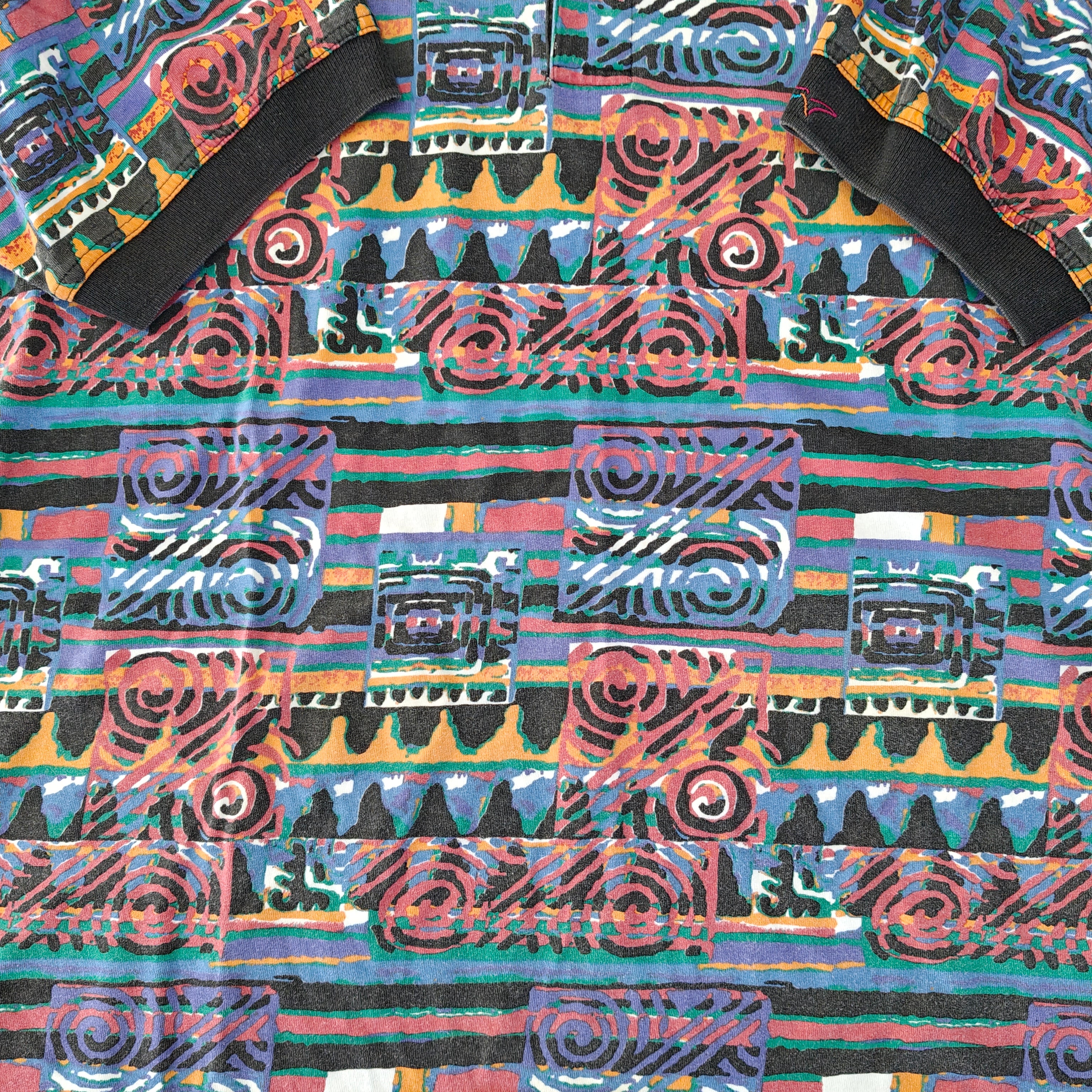 Greg Norman 90's Print Golf Polo Shirt - Medium