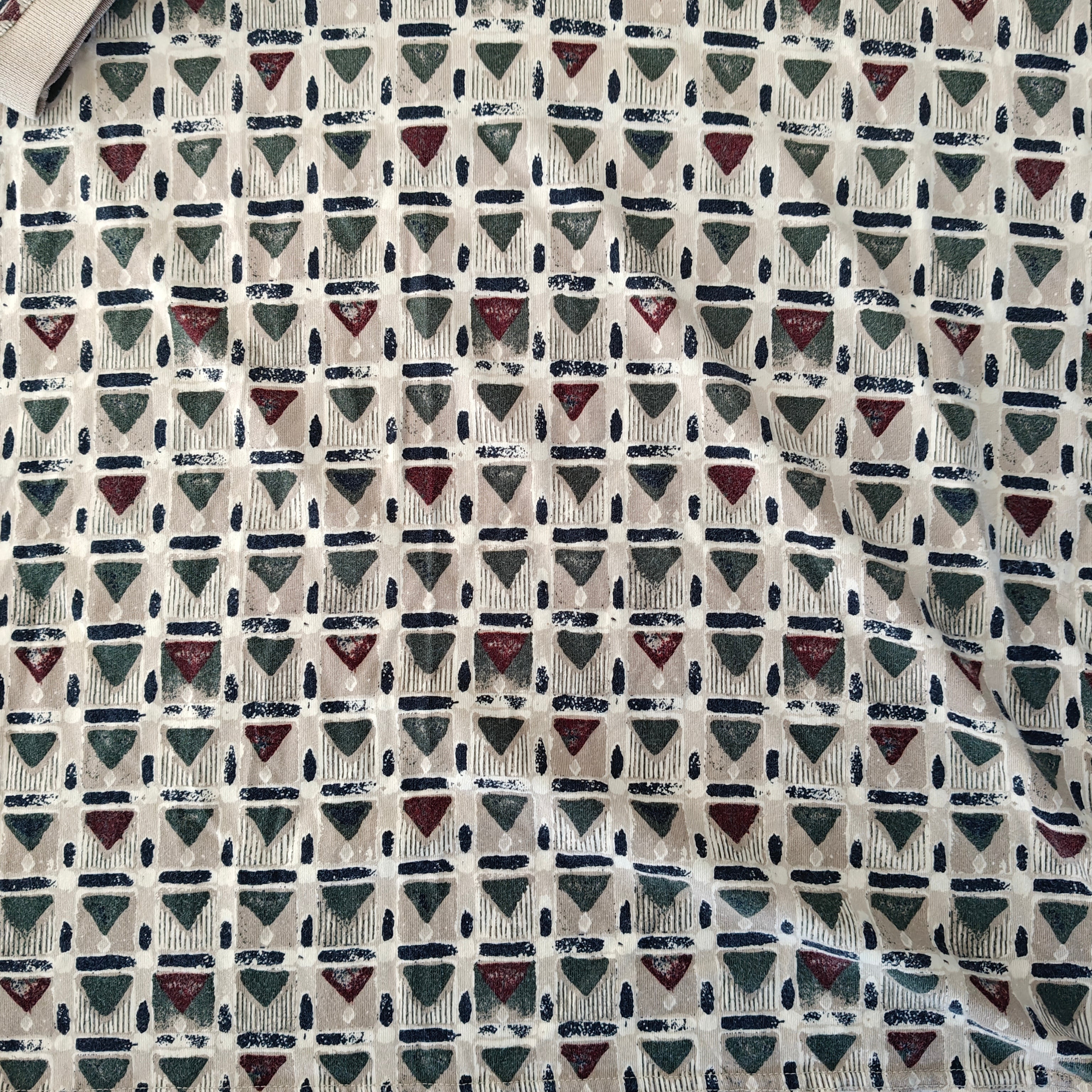 Greg Norman 90's Print Golf Polo Shirt - 2XL