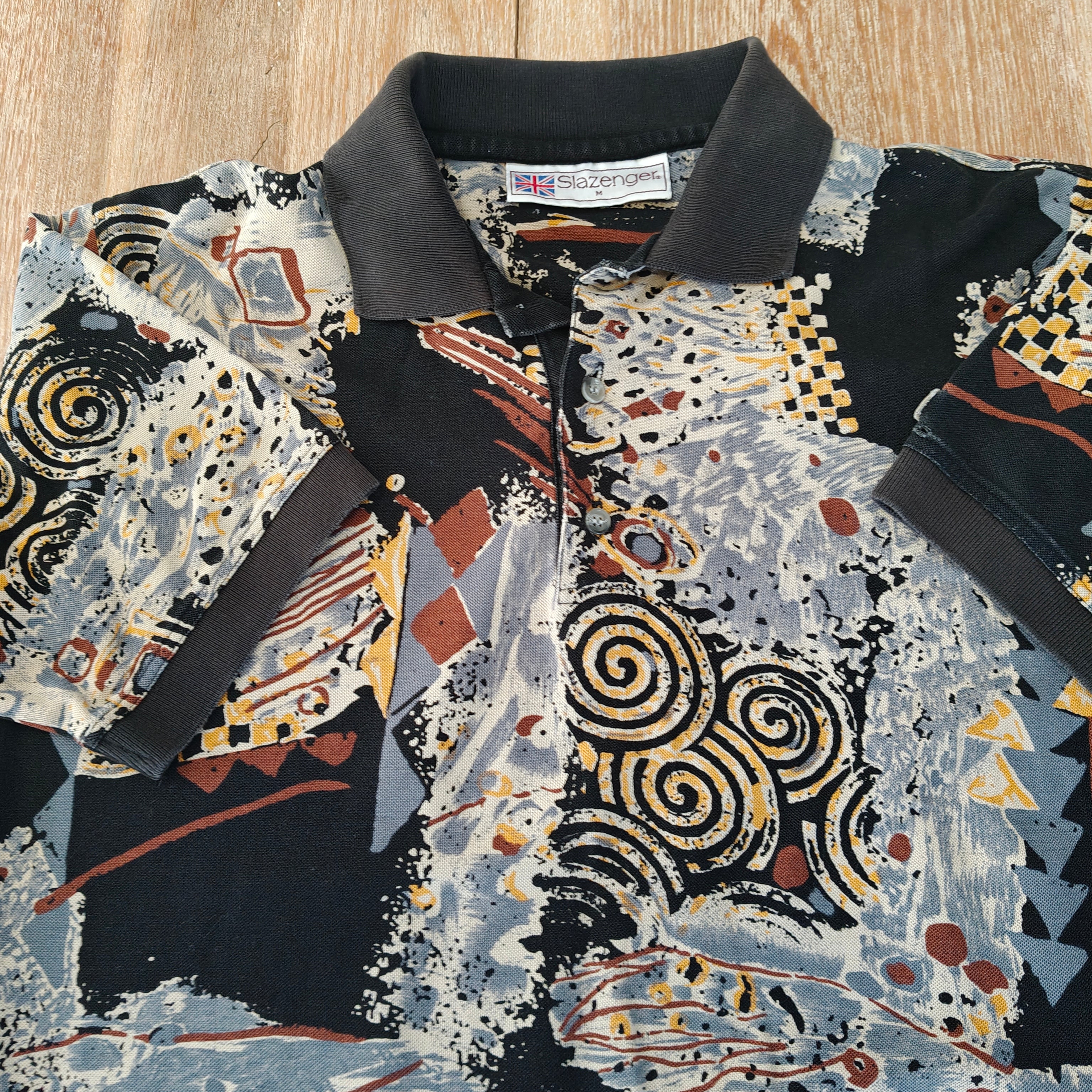 Slazenger 90s Print Golf Polo - Medium