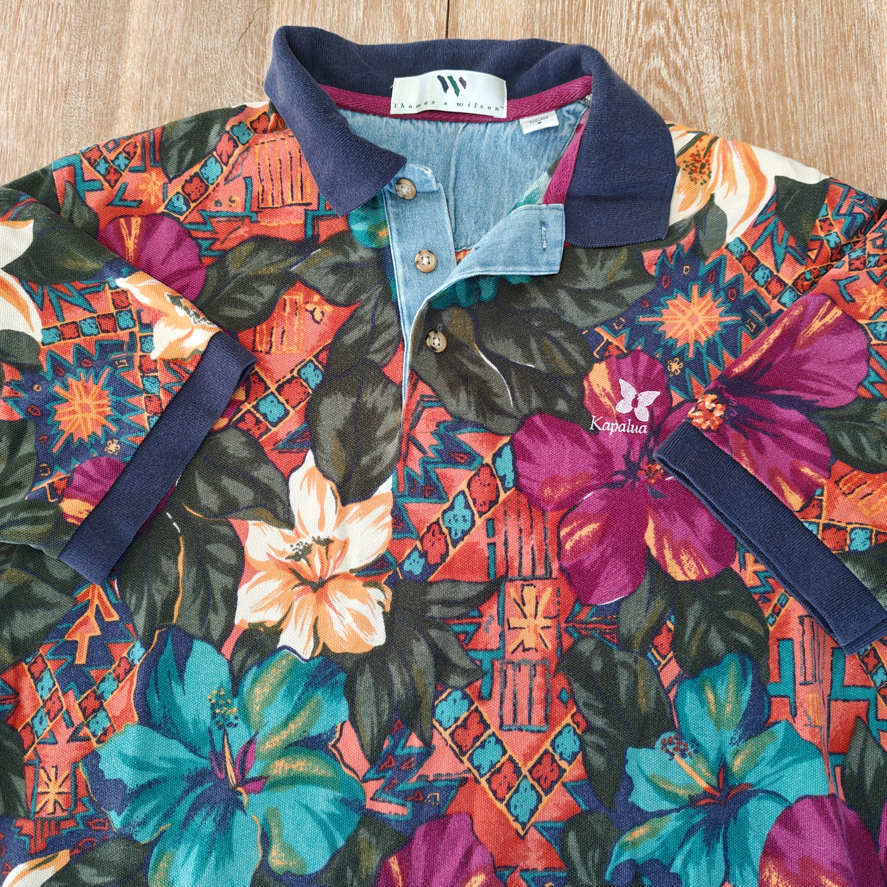 Wilson 90's Print Golf Polo - Medium