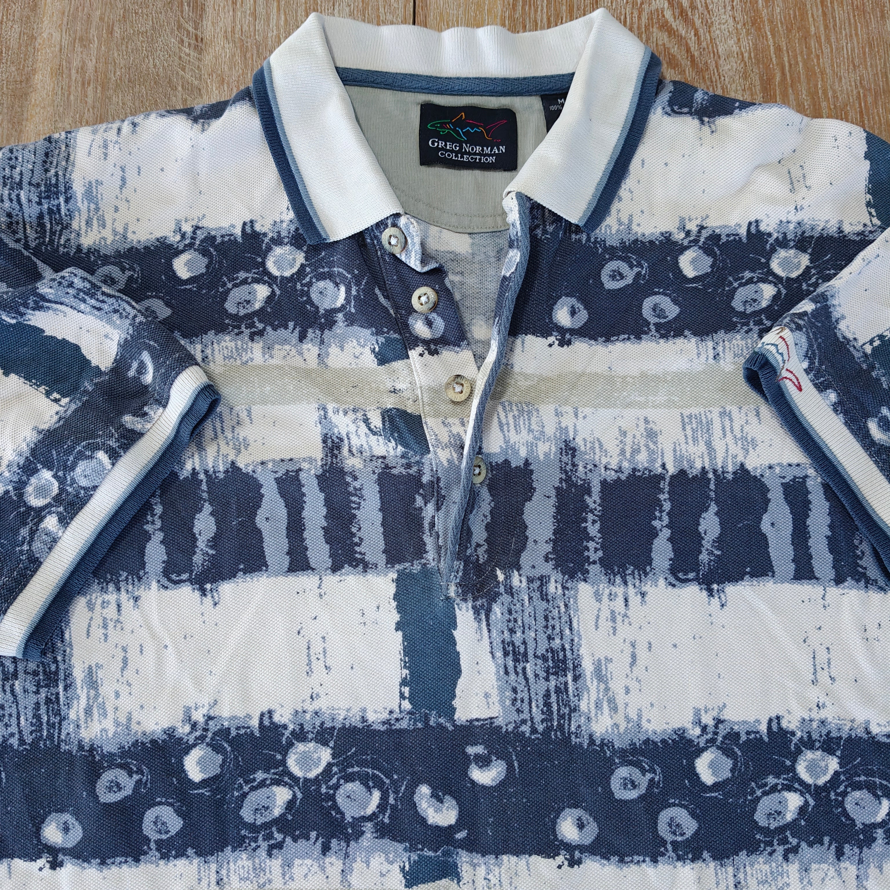 Monic Golf Abstract Print Polo Shirt