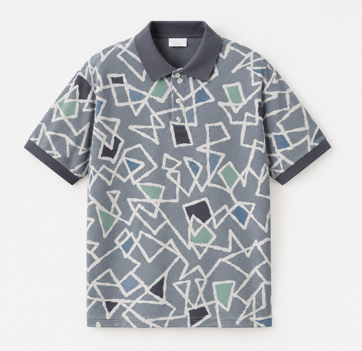 Monic 'Mozaic' Print Golf Shirt